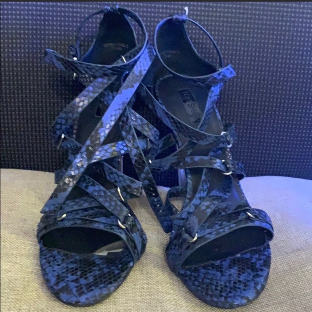 Blue TopShop high heels size 7 good condition